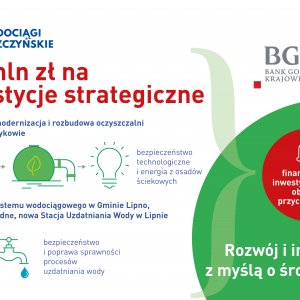 Wodociągi Leszczyńskie - 100 mln zł z obligacji przychodowych – BGK odpowiada na potrzeby lokalnych społeczności